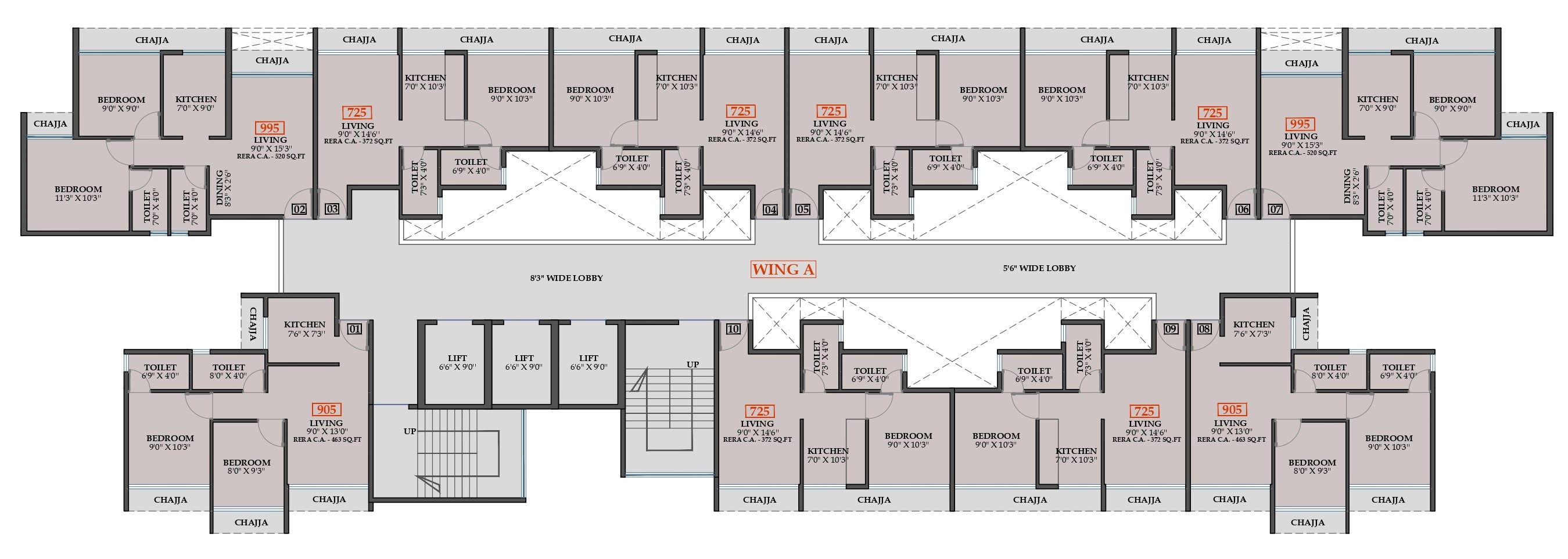 Gami Taloja Map typical plan